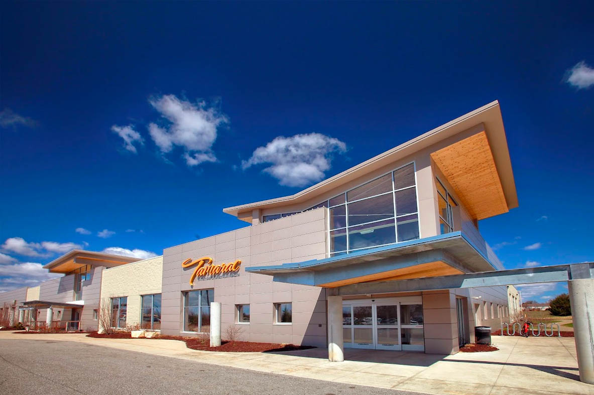 outside perspective showing the main entry at tamarac wellness center