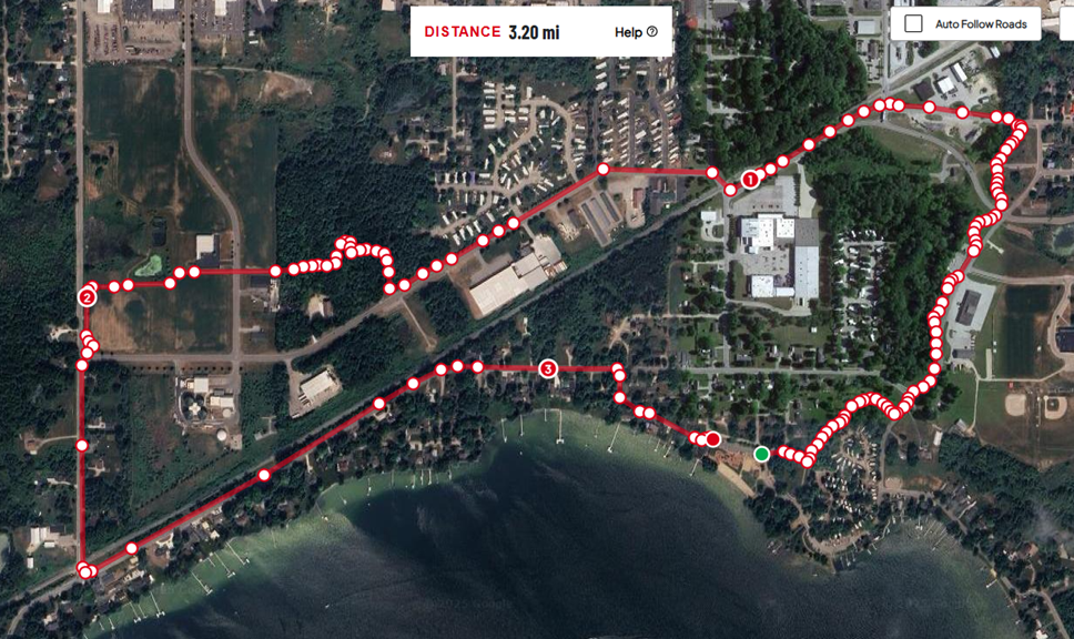 Tri Run Map