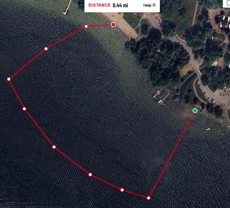 Tri Swim Map
